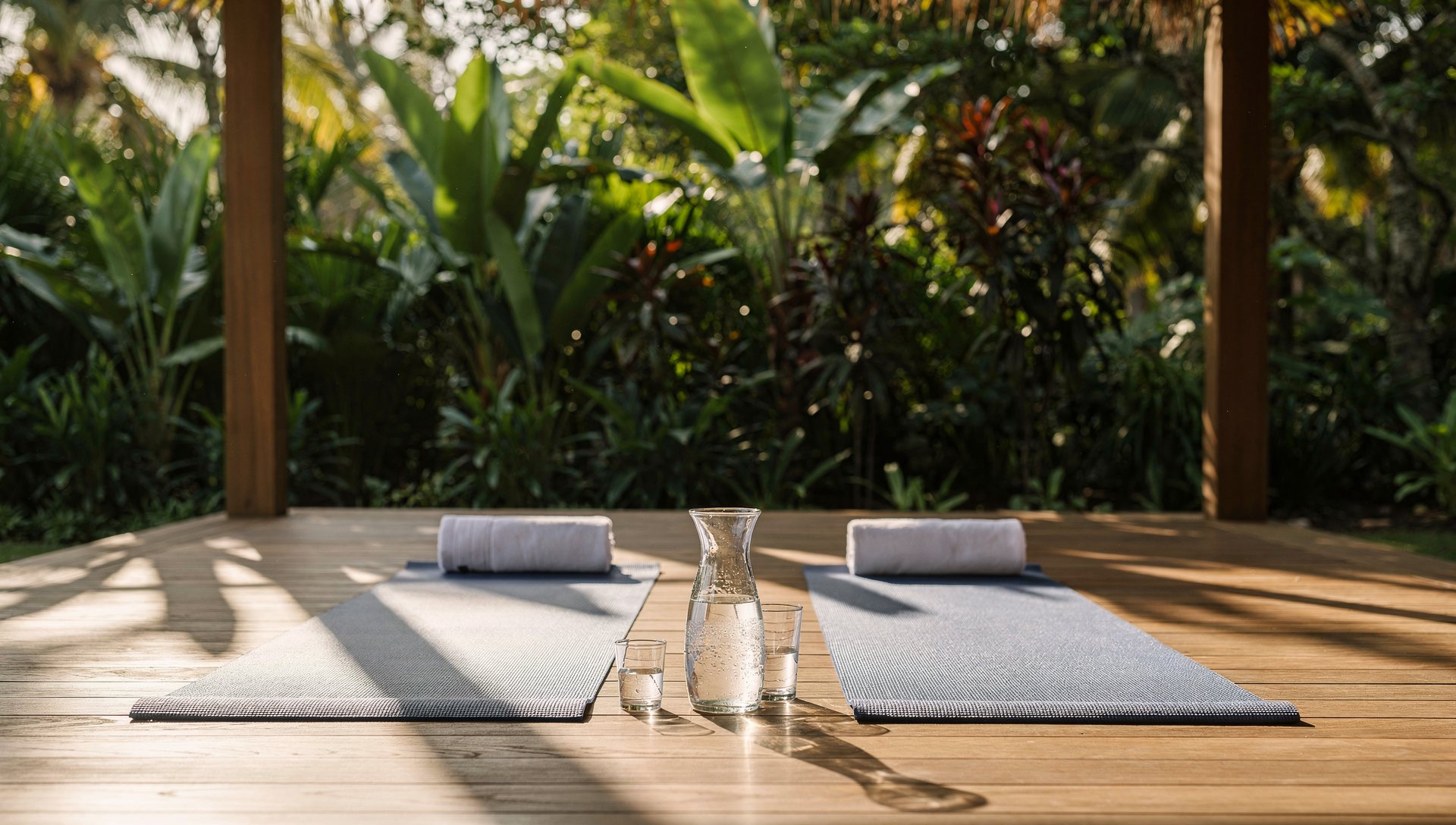 Wellness recovery deck prepared after play